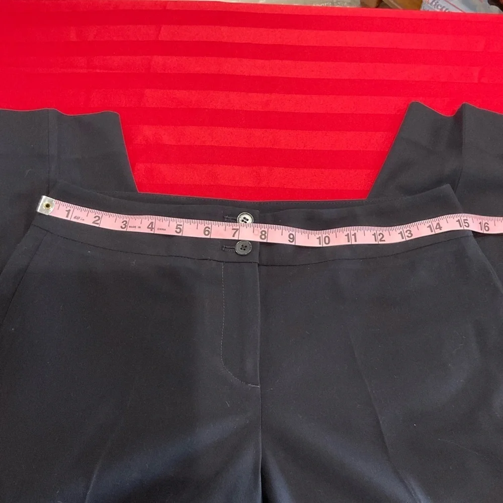 Talbots Heritage Fit Crop Pants Dressy Dark Navy Tailored Women’s Size 4 Petite - Picture 4 of 10